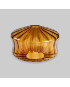 Vintage 1960s Amber Glass Pendant Lamp Shade