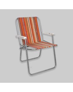 Vintage 1970s Striped Deck Chair