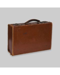 Vintage Mid Century Leather Covered Briefcase