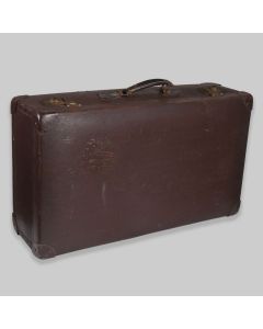 Vintage Mid Century Large Hard Shell Suitcase