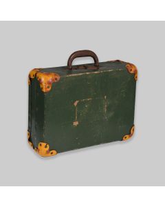 Vintage Mid Century Green Card Briefcase