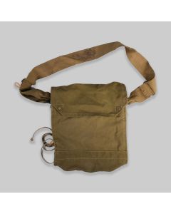 Vintage British Military 1942 Mk.VII Respirator Haversack Bag