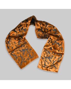 Vintage Silk Scarf Flowers Design