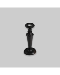 Vintage Black Wooden Candlestick