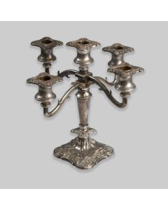 Vintage Ornate Metal Candelabra