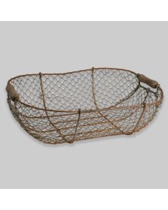 Vintage Large Wire Oyster Basket