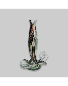 Vintage 1960s Murano-Style Glass Fish Ashtray