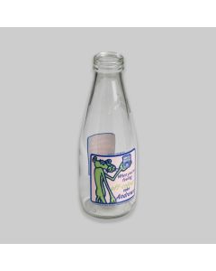 Vintage Advertising Milk Bottle Andrews Salt