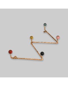 Eames Style Rusted Wall Coat Hanger