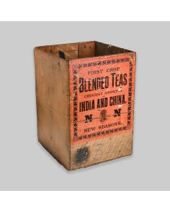 Vintage Early 1900s Wooden Tea Crate