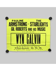 Wyn Calvin Original 1960s Event Poster