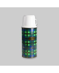 Vintage 1970s Tartan Thermos Flask 