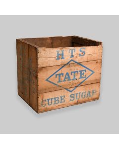 Vintage Tate & Lyle Mid-Century Wooden Sugar Storage Crate