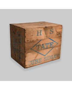 Vintage Tate & Lyle Mid-Century Wooden Sugar Storage Crate