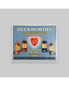 Vintage 1950s Duckworths Essences & Colours Shop Display Show Card