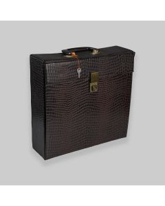 Vintage 1970s Snakeskin Effect Slim Vinyl Storage Case