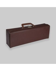 Vintage 1980s Brown Cassette Tape Storage Case