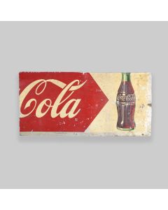 Vintage 1950s Metal Coca Cola Sign