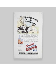 Vintage Newcastle Brown Ale Metal Sign