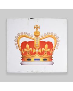 Vintage Royal Mail Crown Large Metal Sign