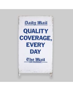 Vintage Daily Mail Newspaper Advertising Board