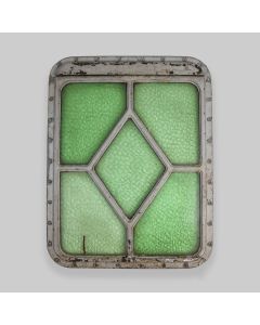 Vintage Green Glass Boat Window