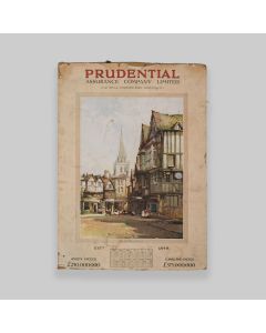 Vintage 1932 Prudential Insurance Calendar Board