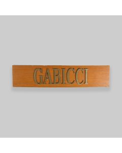 Vintage Wooden Gabicci Sign