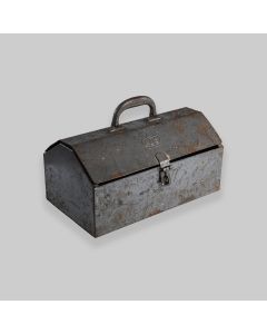 Vintage BDS Grey Metal Toolbox