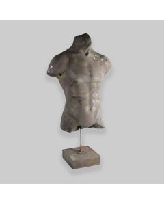 Vintage 1980s Weathered Stone-Effect Mannequin Bust