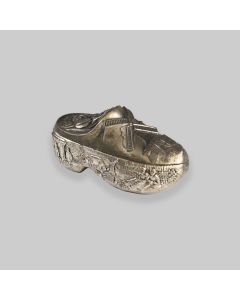 Vintage Silver Plated Dutch Clog Trinket Jewellery Box