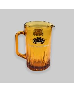 Vintage 1970s Britvic Amber Glass Jug