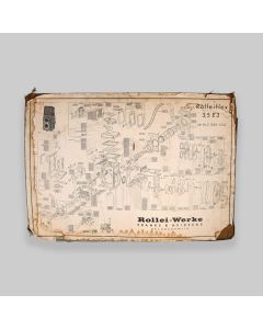 Vintage Original Rolleiflex 3.5 E3 Exploded View Repair Diagram Print