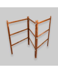 Vintage Wooden Clothes Maiden Horse Laundry Rack 