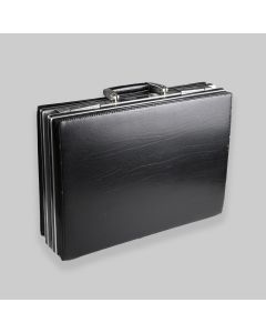 Vintage 1970s Cavalet Black Leather-Effect Briefcase