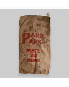 Vintage Hessian 'Parr Park' Potato Sack