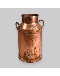 Vintage Copper Coated Twin Handled Milk Churn