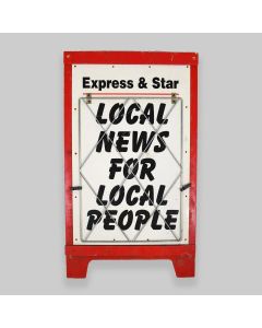 Vintage Express & Star Newspaper Advertising Board