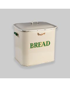 Vintage Mid Century Enamel Bread Bin