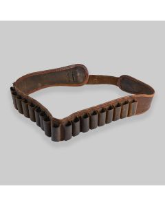 Vintage Leather Cartridge Hunting Belt