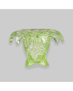 Vintage Art Deco Uranium Glass Sowerby Vase