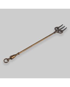 Vintage Brass Toasting Fork Trident