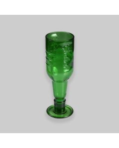 Vintage Grolsh Green Glass Handmade Goblet