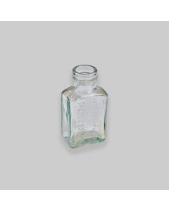 Vintage Early 1900s Kutnow’s Powder Clear Glass Moulded Bottle