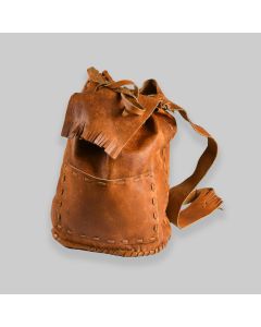 Vintage South American Leather Backpack