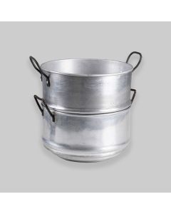 Vintage Aluminium Steamer / Colander Set