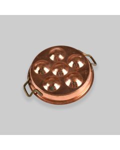 Vintage Copper Escargot Egg Cooking Pan