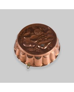 Vintage Copper Fruits Jelly Mould