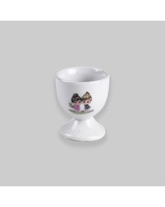 Vintage Kitsch Boy & Girl Egg Cup