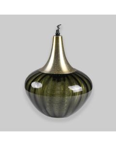 Vintage 1960s Scandinavian Smoked Glass Pendant Light